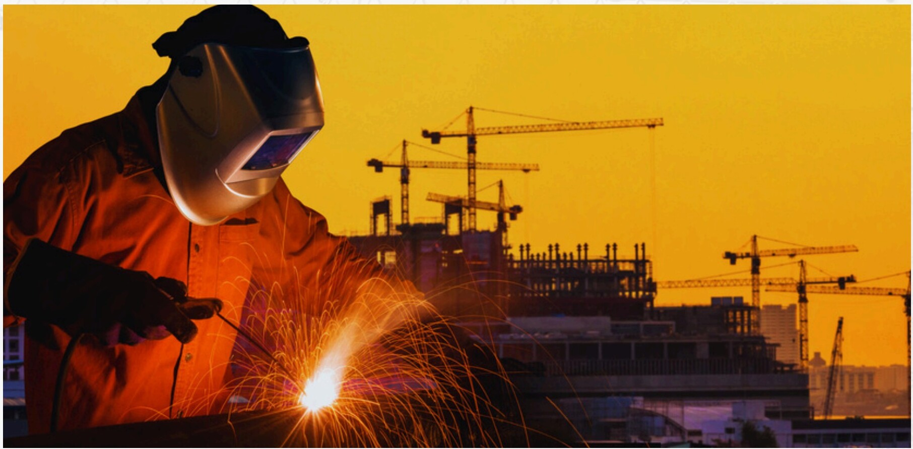 Skilled welder at work